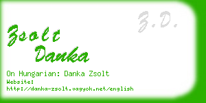 zsolt danka business card